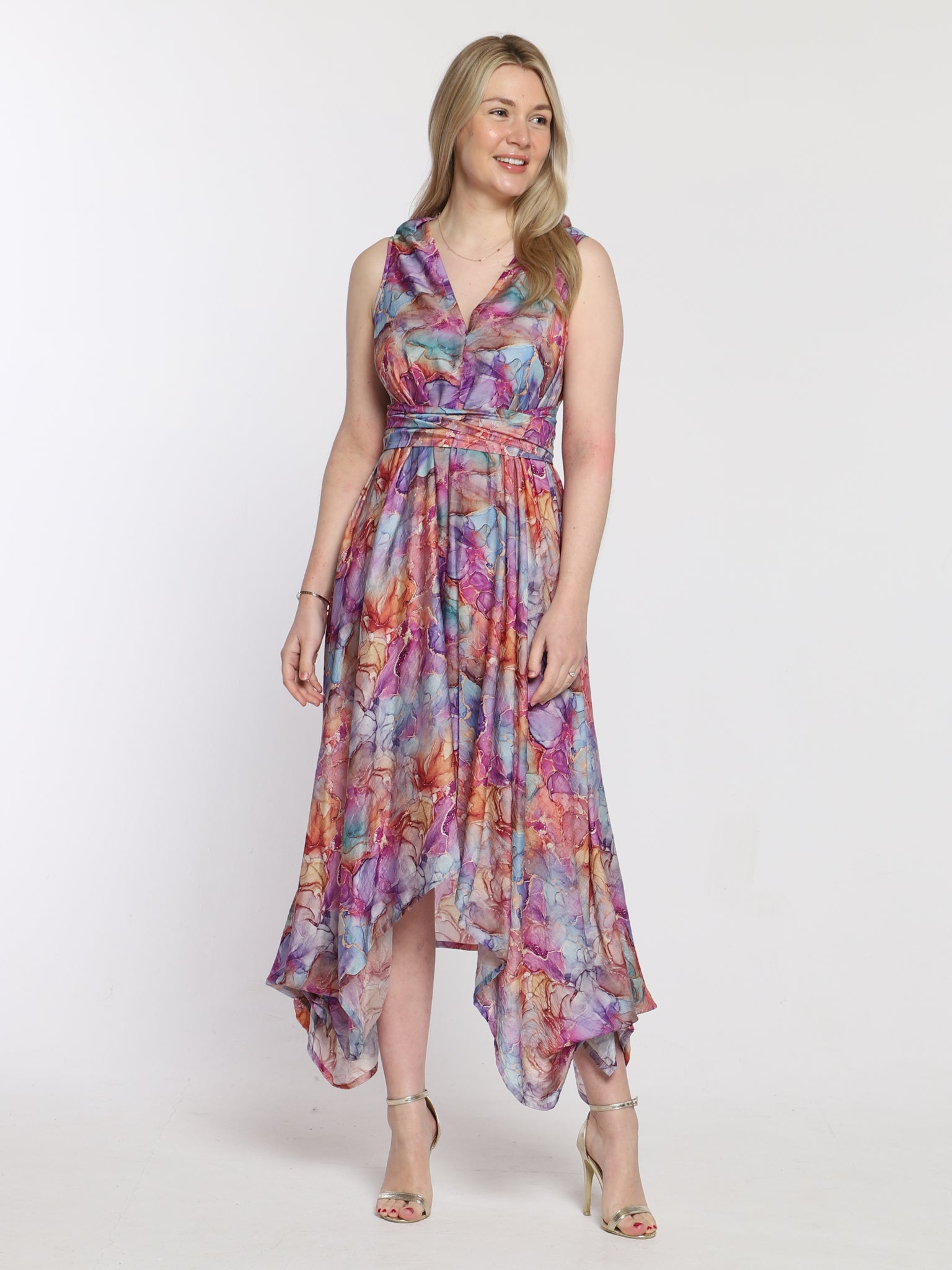 Marble Print Darcy Dress